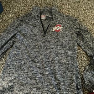 Ohio state half zip